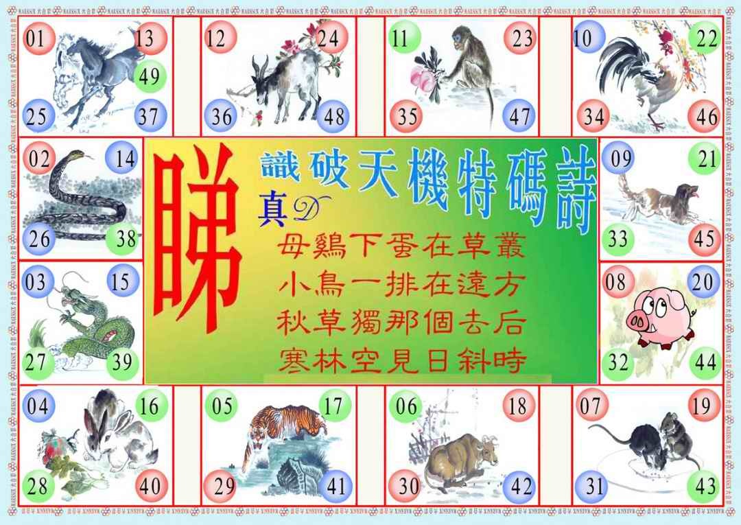 034期识破天机B版[图]